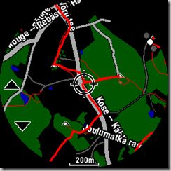 Fenix 6X Pro Solar Garmin map Dark theme